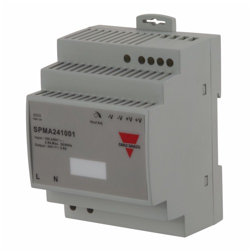 Carlo Gavazzi Switching Power Supply; 24VDC OUT; 3.8A; 85-264VAC / 120-350VDC IN; Single-Phase; DIN Rail Mount